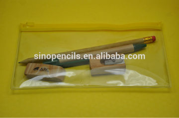 HB pencil lead and mechanical pencil packing with eraser and sharpener with BSCI certificated