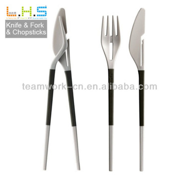 Knife & Fork & Chopsticks cutlery for restaurant