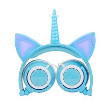 New Colorful Unicorn Kids Headphone with LED Light