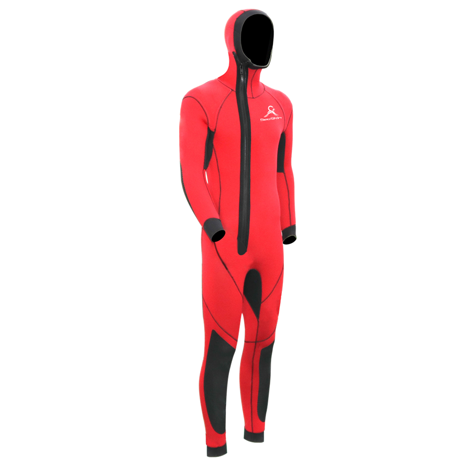 सीस्किन मेन्स 7 मिमी हूडेड फ्रंट ज़िप स्टीमर wetsuits