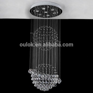 Lámpara de lámpara de lámpara colgante de techo de cristal LED