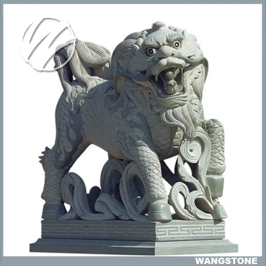 Outdoor Life Size Stone Lion Statue