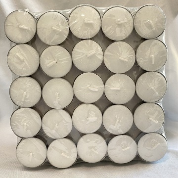 100pcs 8hrs pressed paraffin wax tea light candle