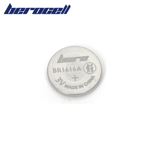 Высакаякасны літыевы элемент BR1616A для прылад
