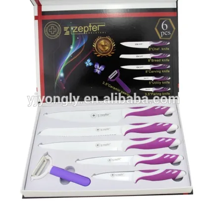 5 pcs knife set with a ceramic peeler non-stick kitchen knife