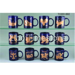 11oz Stoneware Glazed Constellation Tea Mugs (7102c-002)