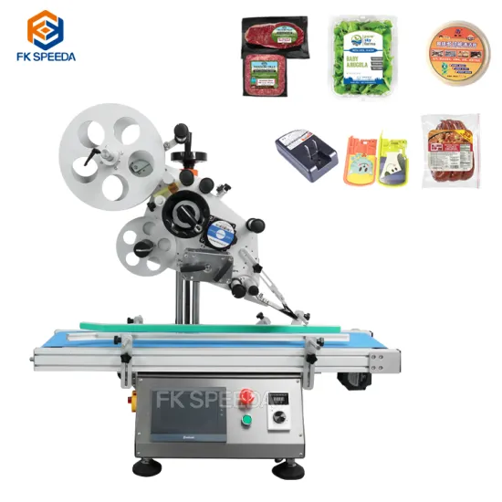 Automatic Desktop Labeling Machine for Flat Top and Bottom Surfaces of Plastic Boxes