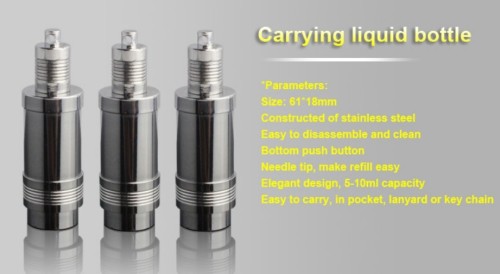 First High Quality Metal Stainless Steel U Can Bottle, E-Liquid Bottle (U can bottle)