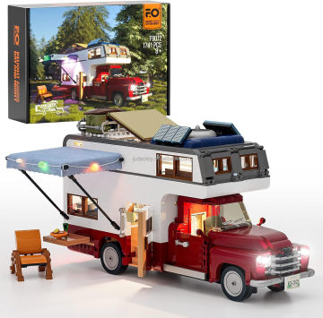 FunWhole F9012: blocchi di costruzioni per camper Camper Camper completo e kit di assemblaggio puzzle per bambini