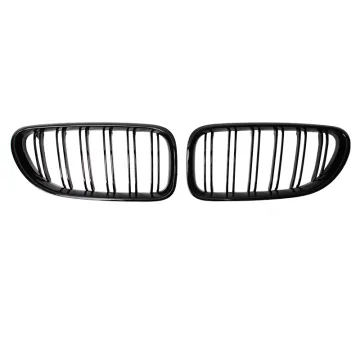 ABS Gloss Black Grill Double Slat Racing Grill for BMW 6 Series F06 2012-2016