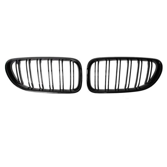 ABS Gloss Black Grill Double Slat Racing Grill for BMW 6 Series F06 2012-2016