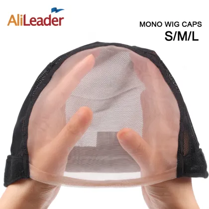 Alileader S/M/L Size Adjustable Wig Cap Monofilament Wig Cap