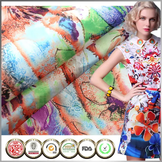 New design Oeko-Tex Standard 100 Semi digital printed Floral printed micro satin fabric