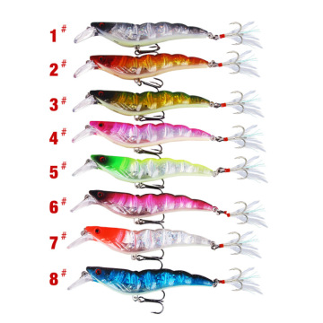 Thorforce 14.3G Garnalen Crystal Fishing Lures - 3d Eyes Hard Aas voor Popper en Wobbler