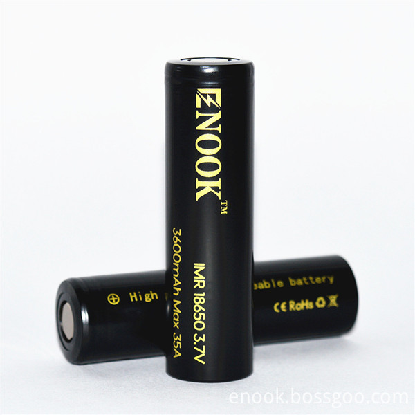 Enook 3600mAh 35A 3.7V Rechargeable Battery Enook 3600mAh 35A 3.7V Rechargeable Battery