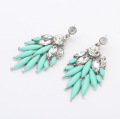 Giá rẻ trang sức thả Earrings nhựa rõ ràng tinh thể Hoa thả Bohemia Tassel bông tai thời trang cho phụ nữ pendant sỉ charms