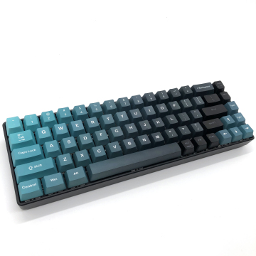 Artisan 104 Keycaps: OEM R2 Gradient Green Five Surface Dye Sublimation PBT