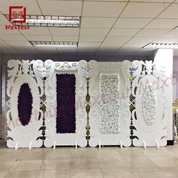 Moderne elegante Luxusblumen -Acryl -Plastik -Hochzeits Hintergrund für besondere Veranstaltungen und Hotelhochzeiten
