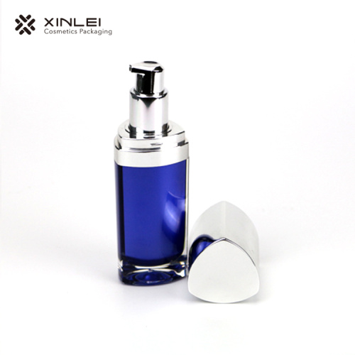120ml Blue triangle lotion cosmetic plastic bottles