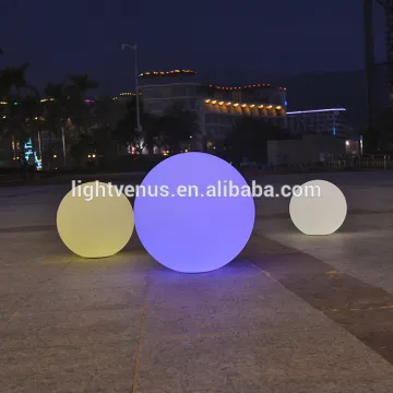 Solar globe LED round plastic ball light garden beach ball light