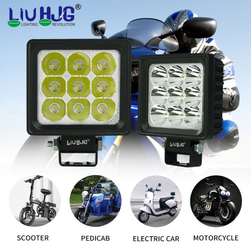 9 Led Square Led Motorcycle Lights