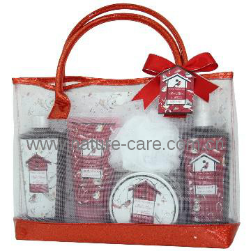 women bath product sets in beautiful bag