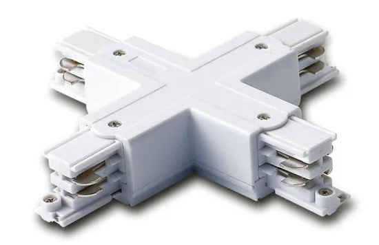 “+” Connector For 3 Phases Track Light System For Spotlights Use For Commercial Lighting