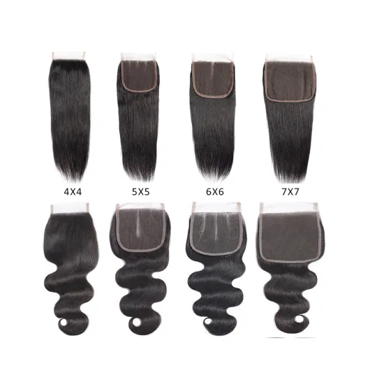 4x4 5x5 6x6 Transparent Lace Closure Frontal Indian virgin Human Hair Pre Plucked Cheap 13x4 13x6 360 HD Lace Frontal Closure