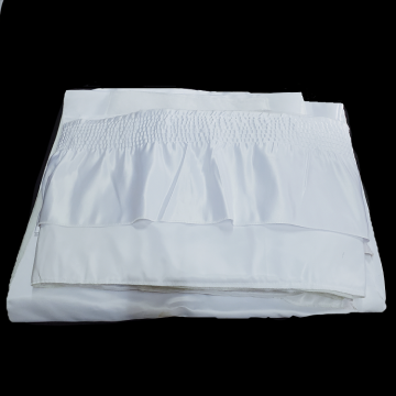 Pleat shirred satin coffin interior lining liner