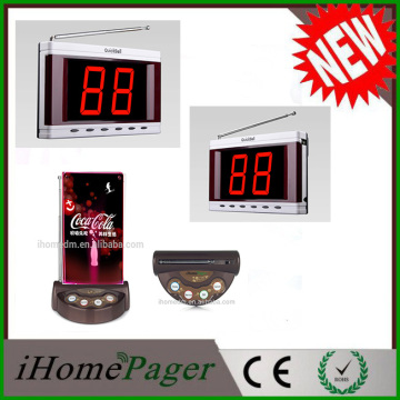 Flashing lights with different colors wireless calling system