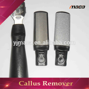 OEM manufacture professional stainless steel pedicure foot file callus remover shaver replacement with long handle