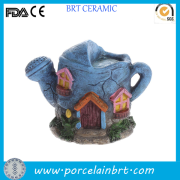 Unique teapot shape resin miniature Fairy House