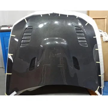 Real Carbon Fiber Engine Hood Bonnet for BMW 3 Series E92 - V Style Front Bumper Hood Cover