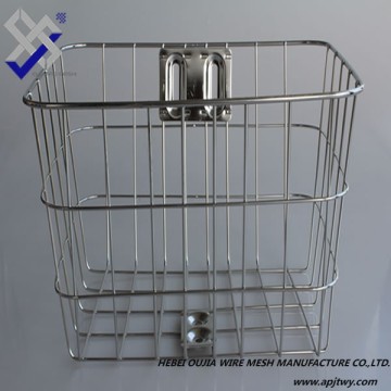 stainless steel front bicycle basket