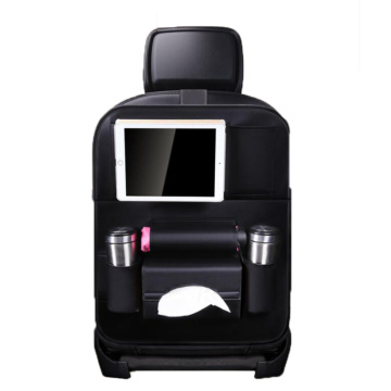 Multi-functional Storage Bag Leather Car Back Seat Organizer