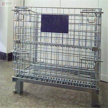 wire mesh penyimpanan logam dilipat dilipat galvanis