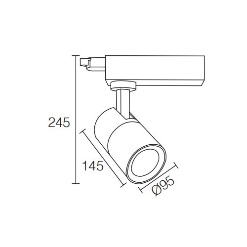 LEDER Warm White Modern 35W LED Track Light