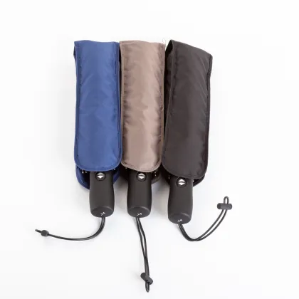 Automatic Folding Umbrella Man Black Large