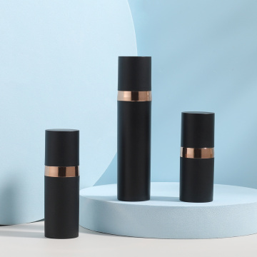 Black Plastic Airless Bottle Multi-Spec Plastic Airless Bottle with Lotion Pump Factory