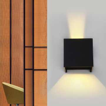 Hot Sell 6W Cube Black LED Wall Lamp - Adjustable Outdoor Wall Light