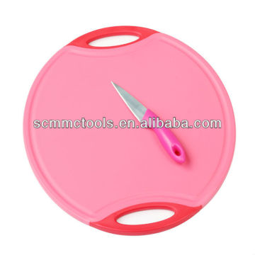 Oval-shaped Antibacterial Plastic Chopping Board