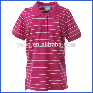 Mens polo collar striped t shirt