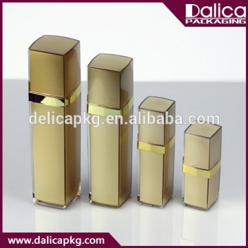 nuevo diseño de botella de oro cosmético cuadrado