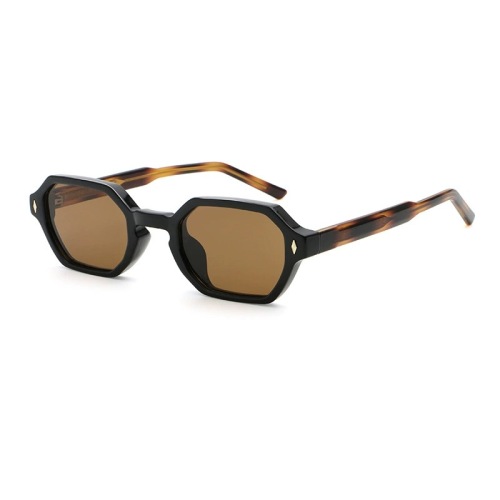 Private Label Geometric Sunglasses with CP Temples