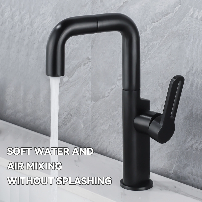 360-Degree Rotating High-End Kitchen Faucet Made of Aviation Aluminum2