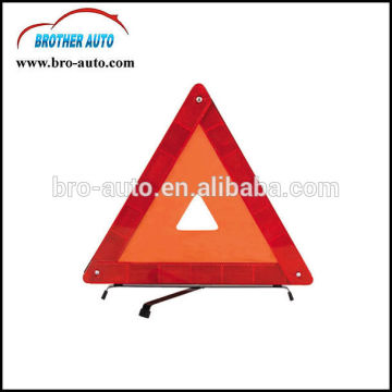 Good price plastic ABS red color reflective Car Warning Triangle with metal leg warning triangle labels