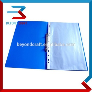 A4 A5 PP clear POLY portfolio pp 2 ring binder with 11 holes pockets