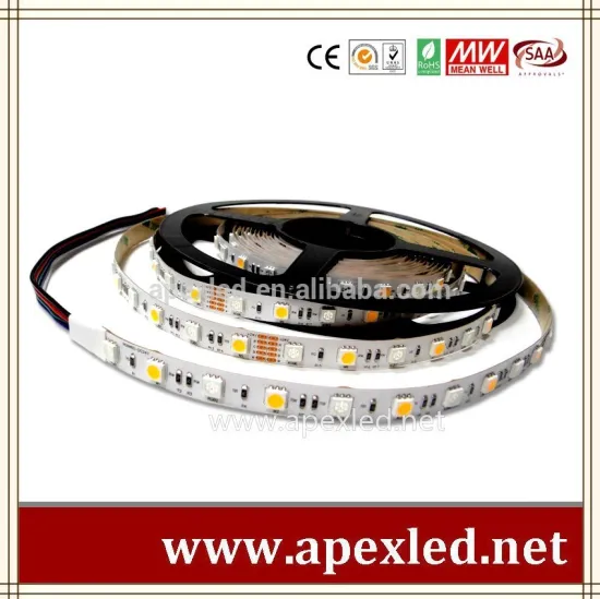 5050 rgb and warm white dimmable led strip light 24v