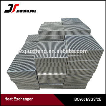 China manufacturers of customized made air cooled aluminum bar and plate intercooler core