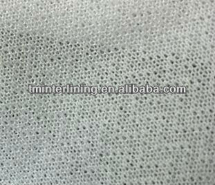four way stretch knitted fabric fusible interlining 50D circular interlining